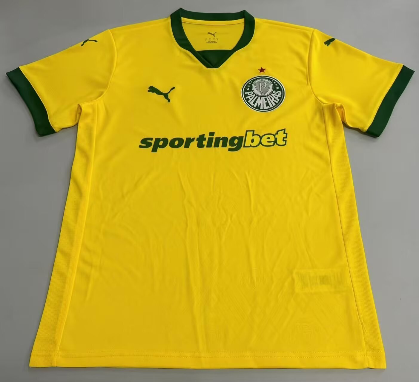 Camisola SE Palmeiras 2025-26 Alternativa Amarela Versão Adepto
