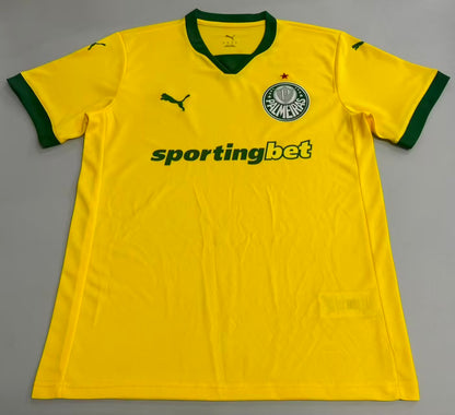 Camisola SE Palmeiras 2025-26 Alternativa Amarela Versão Adepto