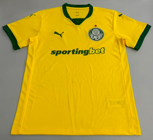Camisola SE Palmeiras 2025-26 Alternativa Amarela Versão Adepto