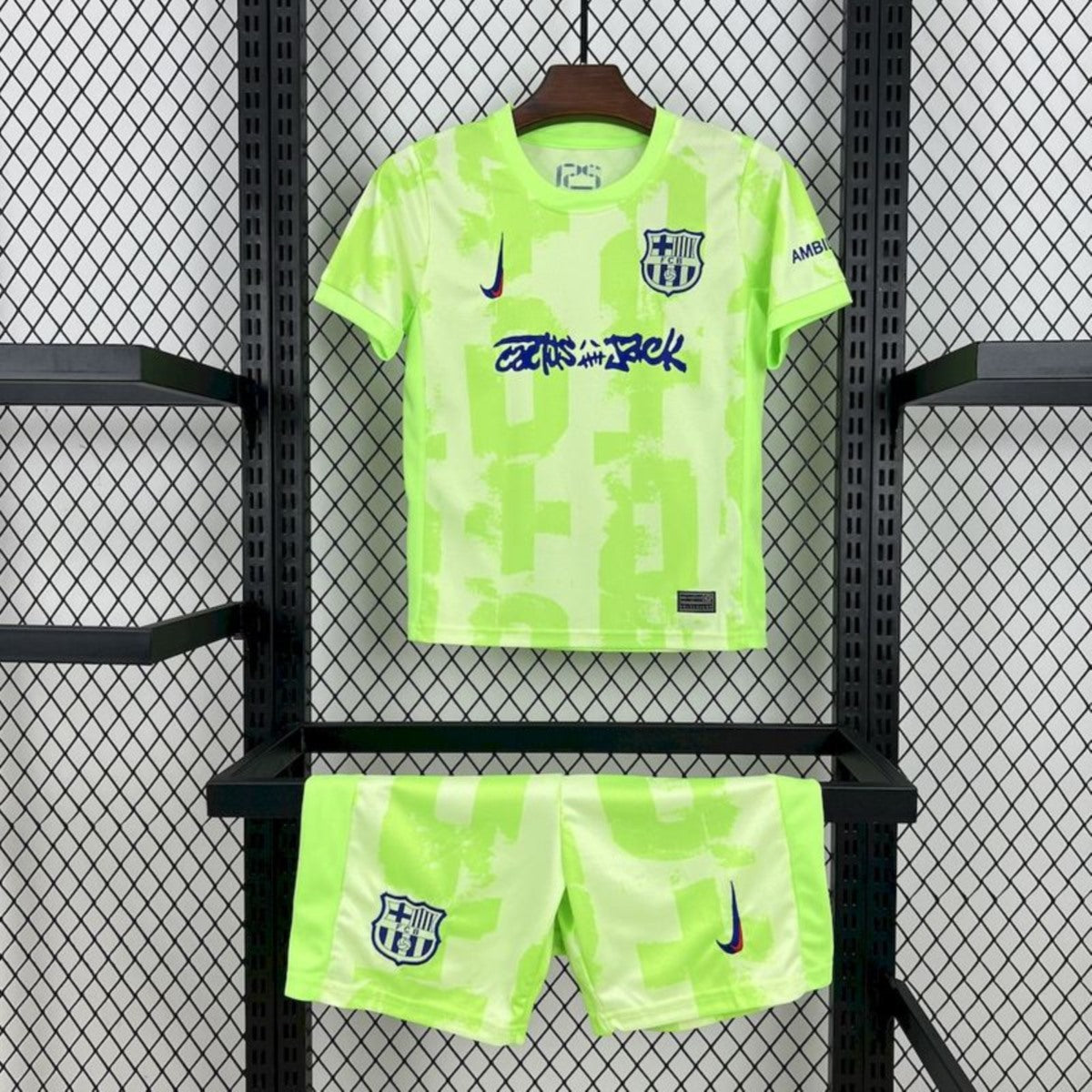 Kit Criança FC Barcelona 2025-26 Edição Travis Scott