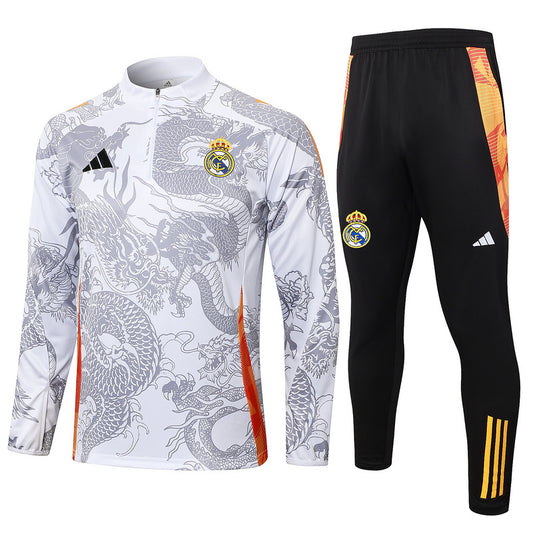 Fato de Treino Real Madrid CF 2024-25 - Camisola com Fecho