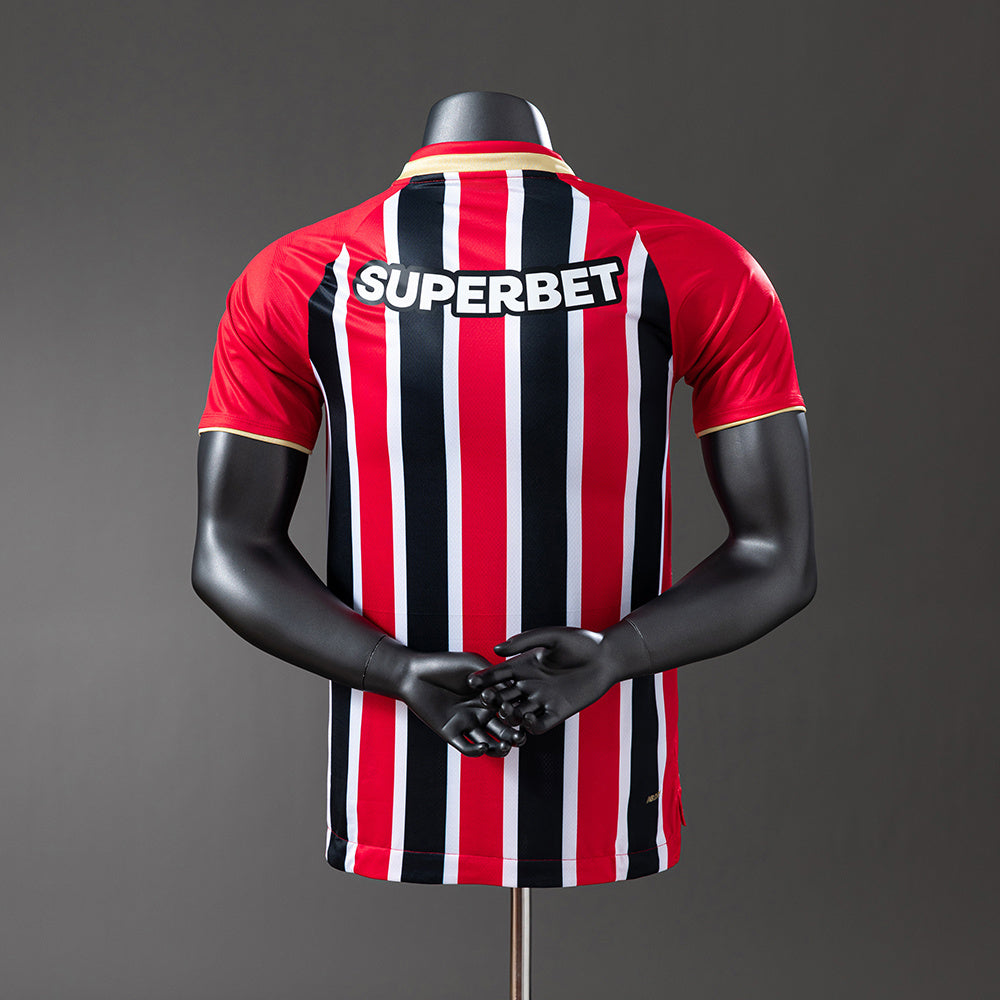 Camisola São Paulo FC 2025-26 Alternativa Riscas Versão Jogador