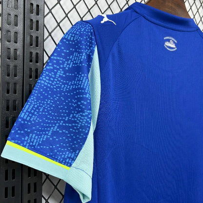 Camisola Olympique Marselha 2025-26 Alternativa Azul Clara Versão Adepto