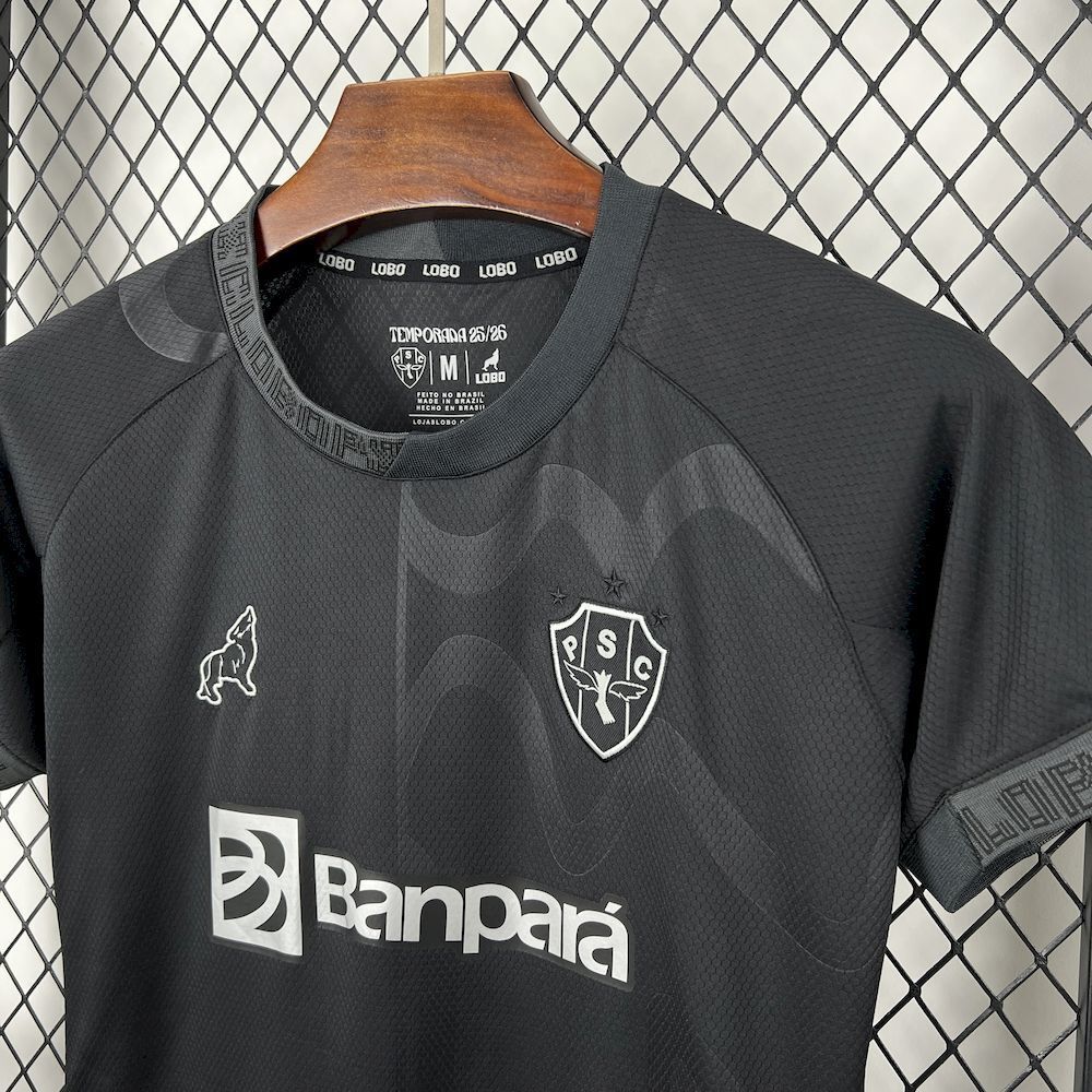 Camisola Paysandu SC 2025-26 Alternativa Preta Versão Mulher