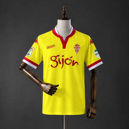 Camisola Real Sporting de Gijón 2015-16 Alternativa Amarela Versão Adepto