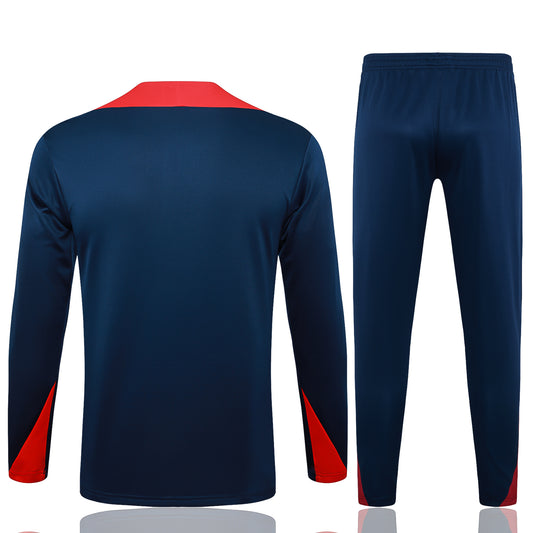 Fato de Treino FC  Barcelona 2024-25 - Camisola com Fecho