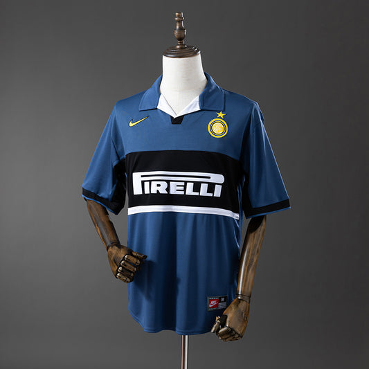 Camisola Inter Milão 1998-99 Alternativa Azul Versão Adepto
