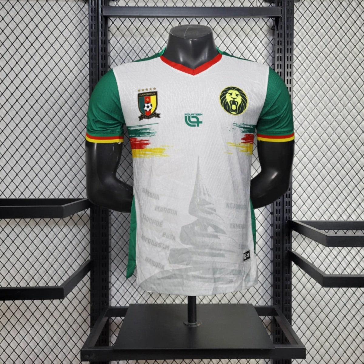 Camisola Camarões 2025 Alternativa Branca Versão Jogador