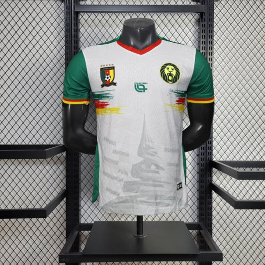 Camisola Camarões 2025 Alternativa Branca Versão Jogador
