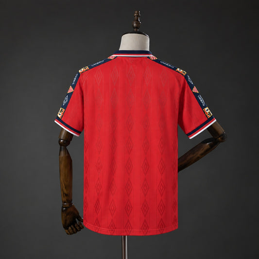 Camisola Sevilha FC 2000-01 Alternativa Vermelha Versão Adepto