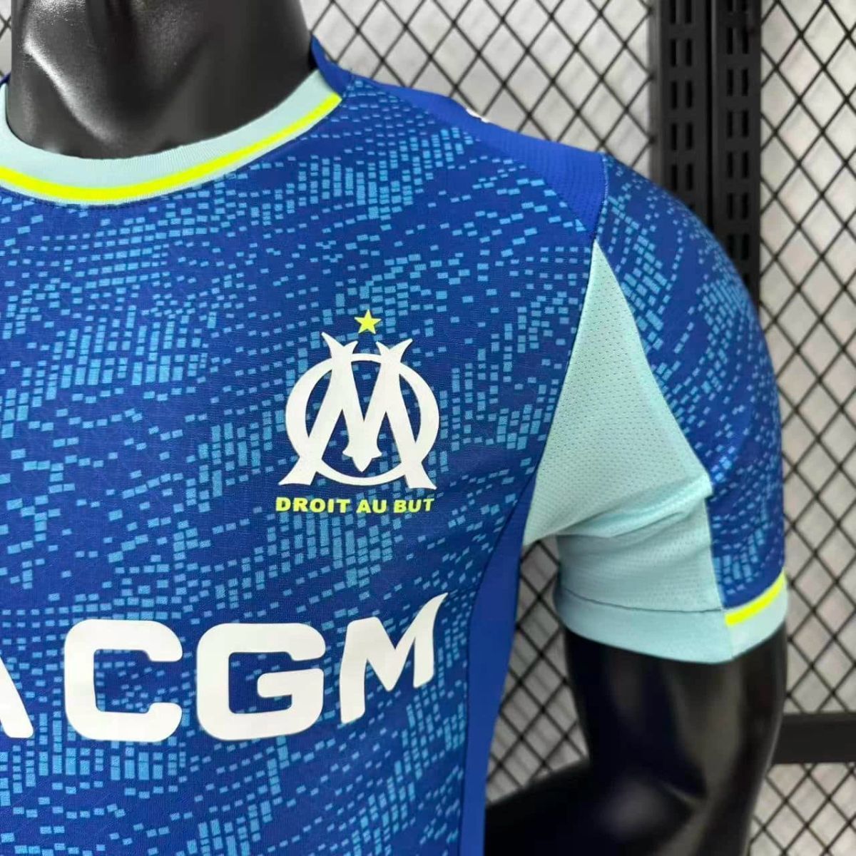 Camisola Olympique Marselha 2025-26 Alternativa Azul Clara Versão Jogador