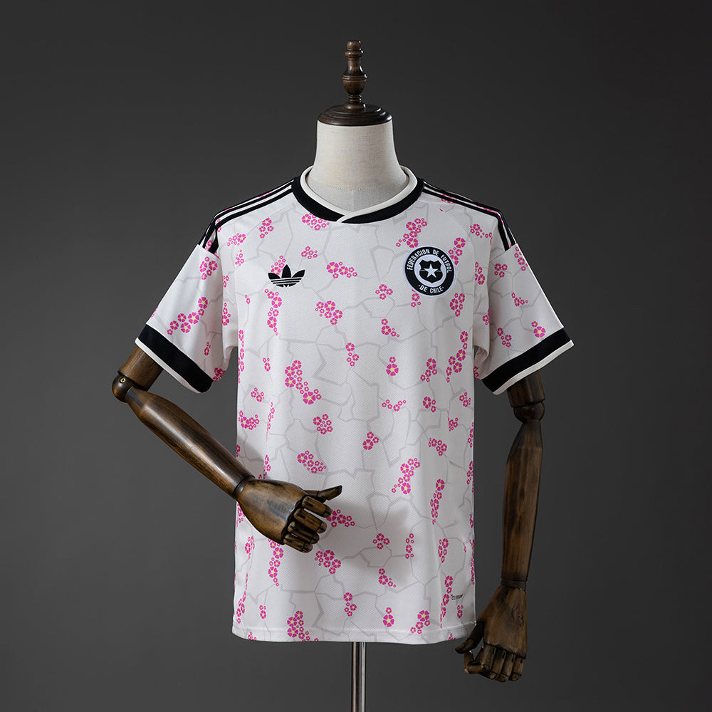 Camisola Chile 2026 Alternativa Branca Versão Adepto