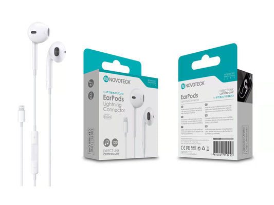Fones Com Chip Original Entrada Lightning E-024 (Entrega Imediata)