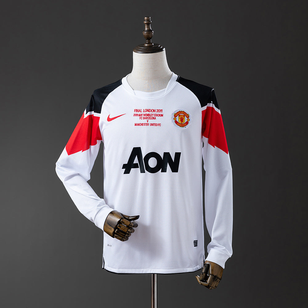 Camisola Manga Comprida M-United 2010-11 Alternativa Final UCL