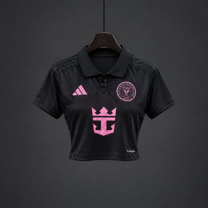 Crop Top Mulher Inter Miami CF 2026-27 Alternativo Preto