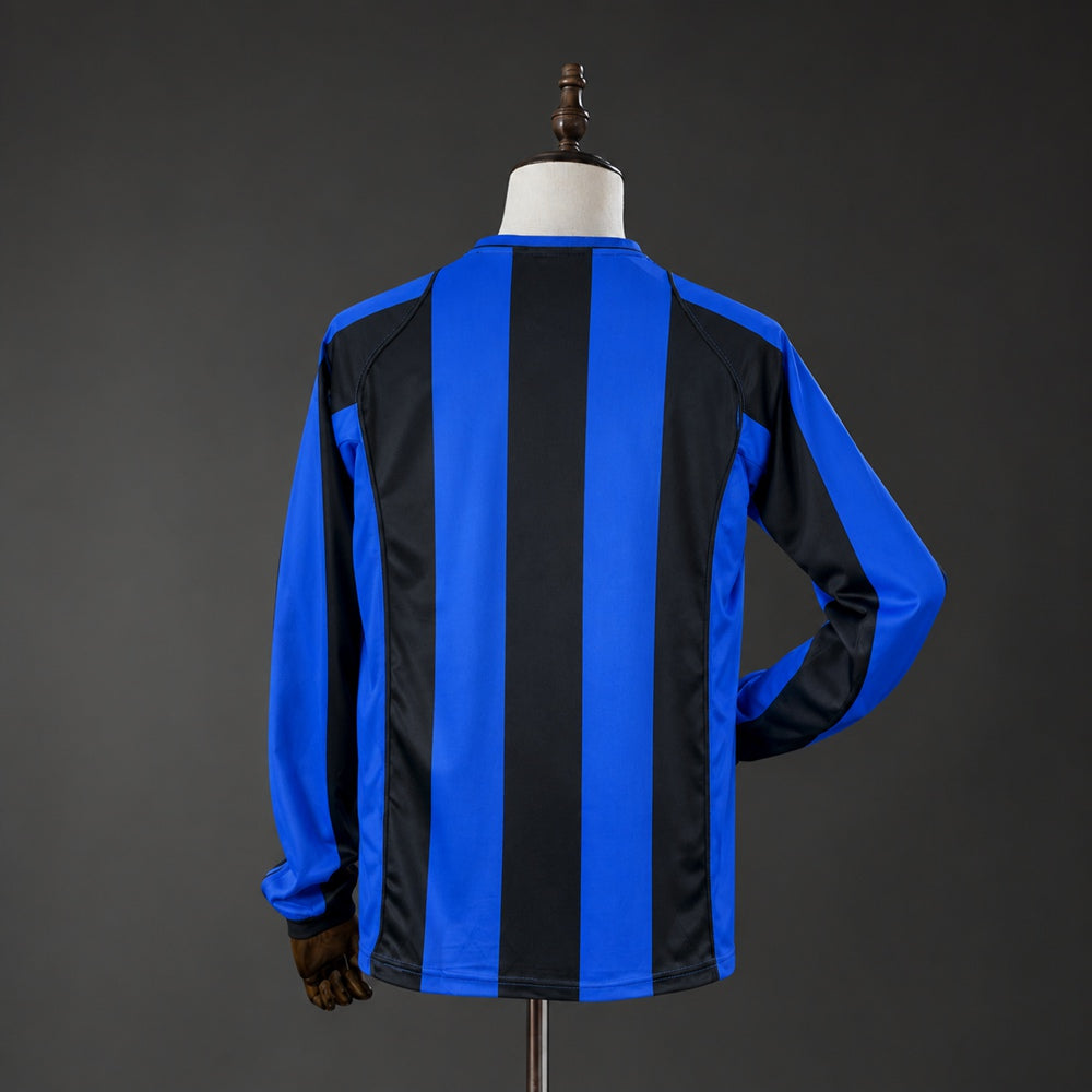 Camisola Manga Comprida Inter Milão 2004-05 Principal Versão Adepto