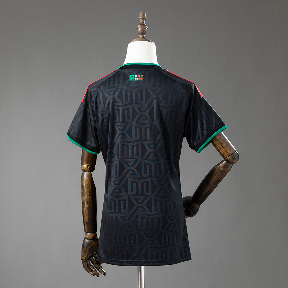 Camisola Mexico 2026 Alternativa Preta Versão Mulher