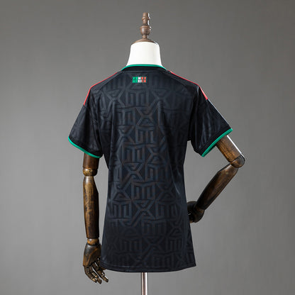 Camisola Mexico 2026 Alternativa Preta Versão Mulher