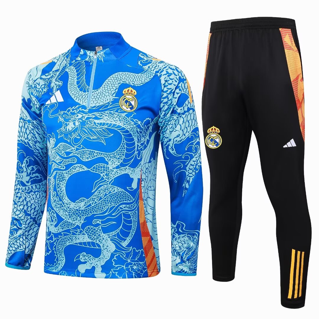 Fato de Treino Real Madrid CF 2024-25 - Camisola com Fecho