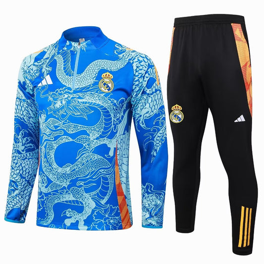Fato de Treino Real Madrid CF 2024-25 - Camisola com Fecho