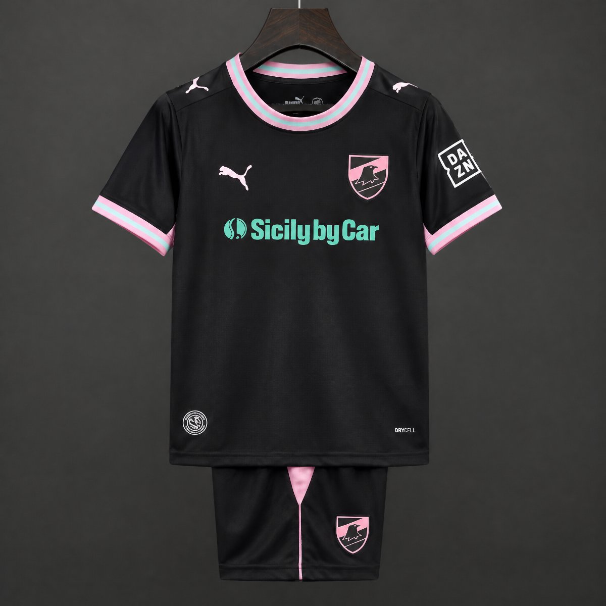 Kit Criança Palermo FC 2026-27 Alternativo Preto