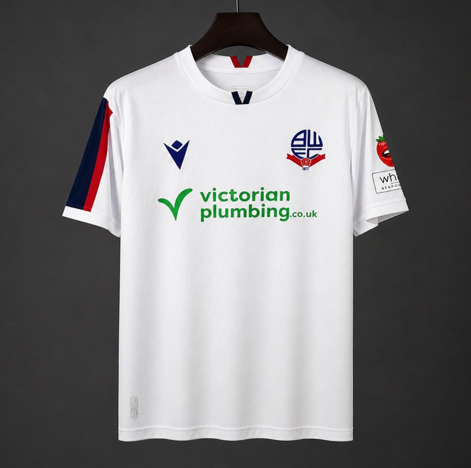 Camisola Bolton Wanderers 2026-27 Alternativa Branca Versão Adepto