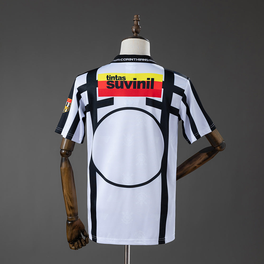 Camisola SC Corinthians 1996-97 Alternativa Branca Versão Adepto