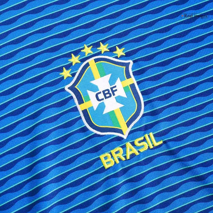 Camisola Brasil 2024 Alternativa Azul Versão Adepto RODRYGO #10