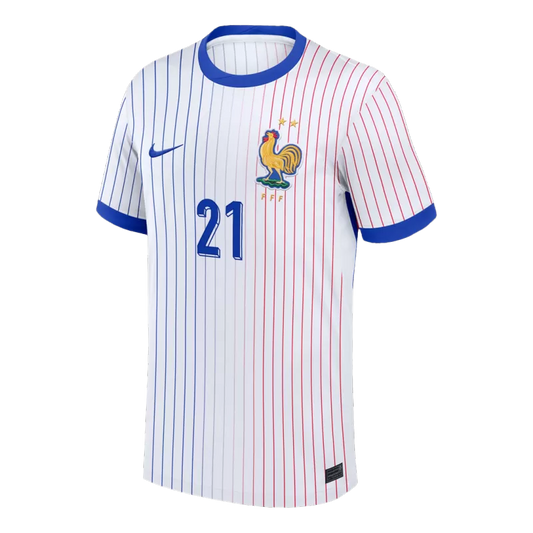 Camisola França 2024 Alternativa Branca Versão Adepto L.HERNANDEZ #21