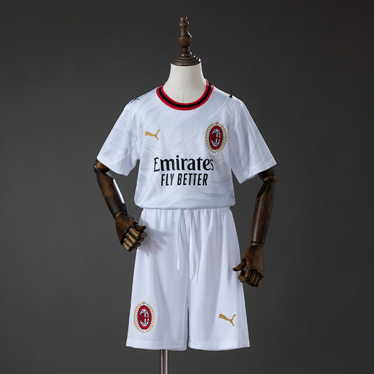 Kit Criança AC Milan 2026-27 Alternativo Branco