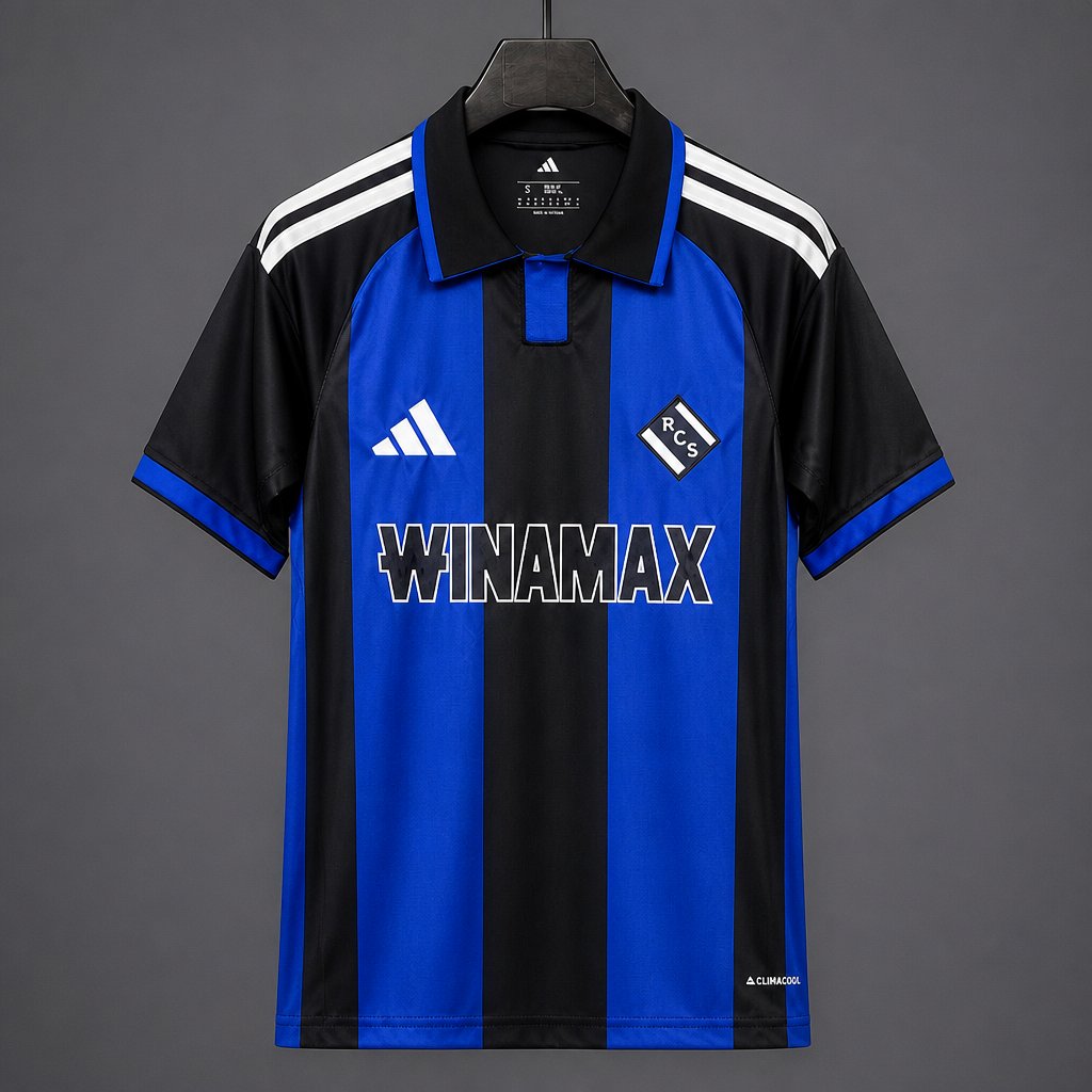 Camisola RC Strasbourg 2026-27 Alternativa Preta Versão Adepto