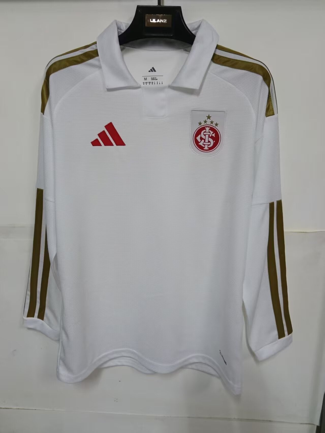 Camisola Manga Comprida SC Internacional 2026-27 Alternativa Branca Lisa Versão Adepto