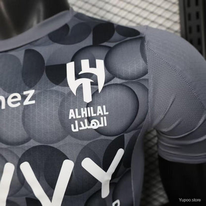 Camisola Al-Hilal SFC 2025-26 Alternativa Cinzenta Versão Jogador