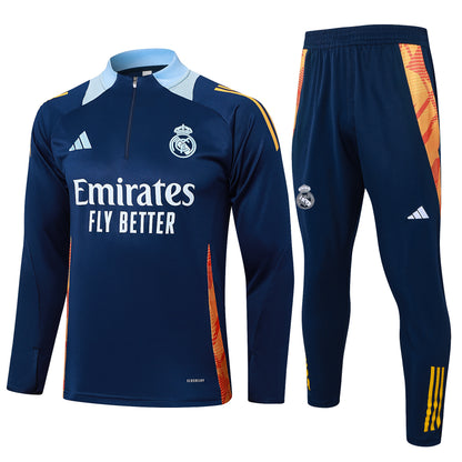 Fato de Treino Real Madrid CF 2024-25 - Camisola com Fecho