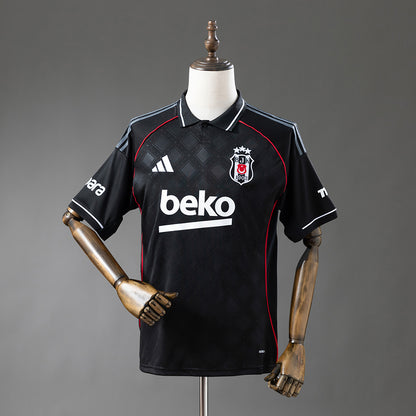 Camisola Besiktas JK 2025-26 Alternativa Preta Versão Adepto