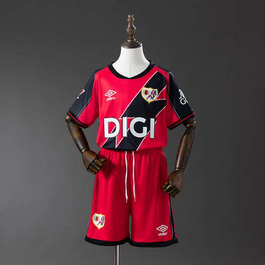 Kit Criança Rayo Vallecano 2025-26 Alternativo
