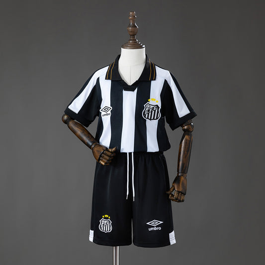 Kit Criança Santos FC 2026-27 Alternativo Preto/Branco