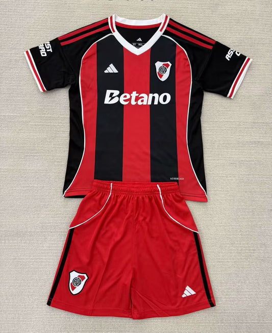 Kit Criança CA River Plate 2025-26 Alternativo CWC