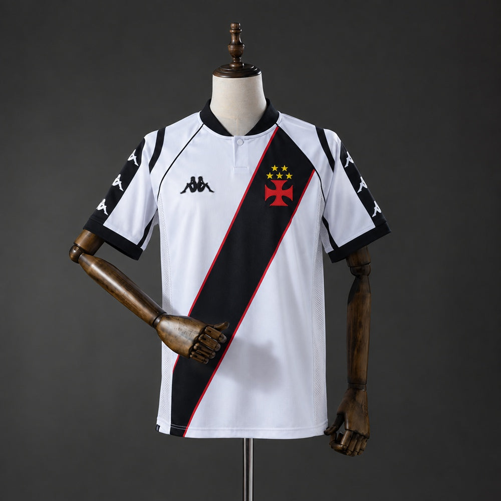 Camisola Vasco da Gama 1998-99 Alternativa Branca Versão Adepto