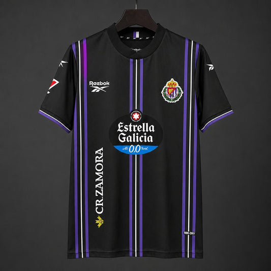 Camisola Real Valladolid CF 2026-27 Alternativa Preta Versão Adepto