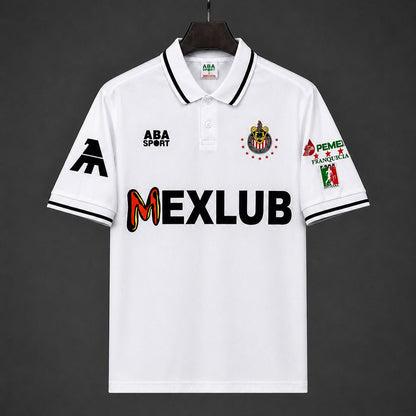 Camisola CD Chivas 1996-97 Alternativa Branca Versão Adepto
