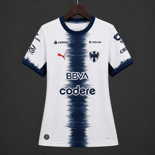 Camisola CF Monterrey 2026-27 Alternativa Branca Versão Mulher