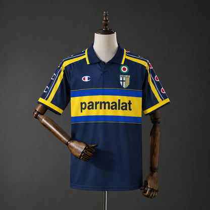 Camisola Parma Calcio 1999-00 Alternativa Azul Versão Adepto