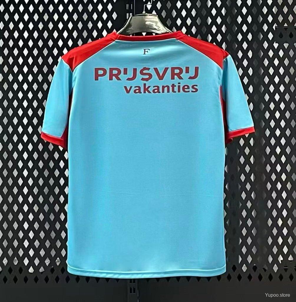 Camisola Feyenoord 2025-26 Alternativa Azul Versão Adepto