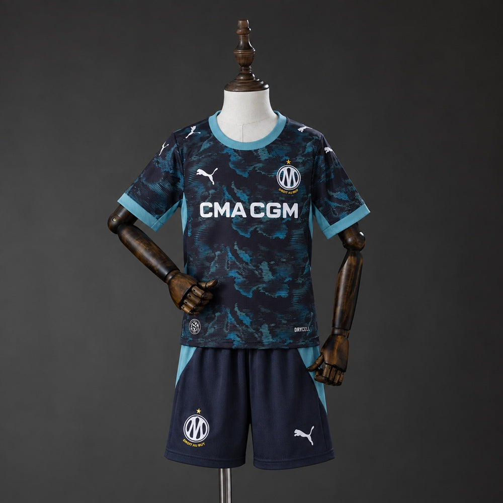 Kit Criança Olympique Marselha 2026-27 Alternativo Azul