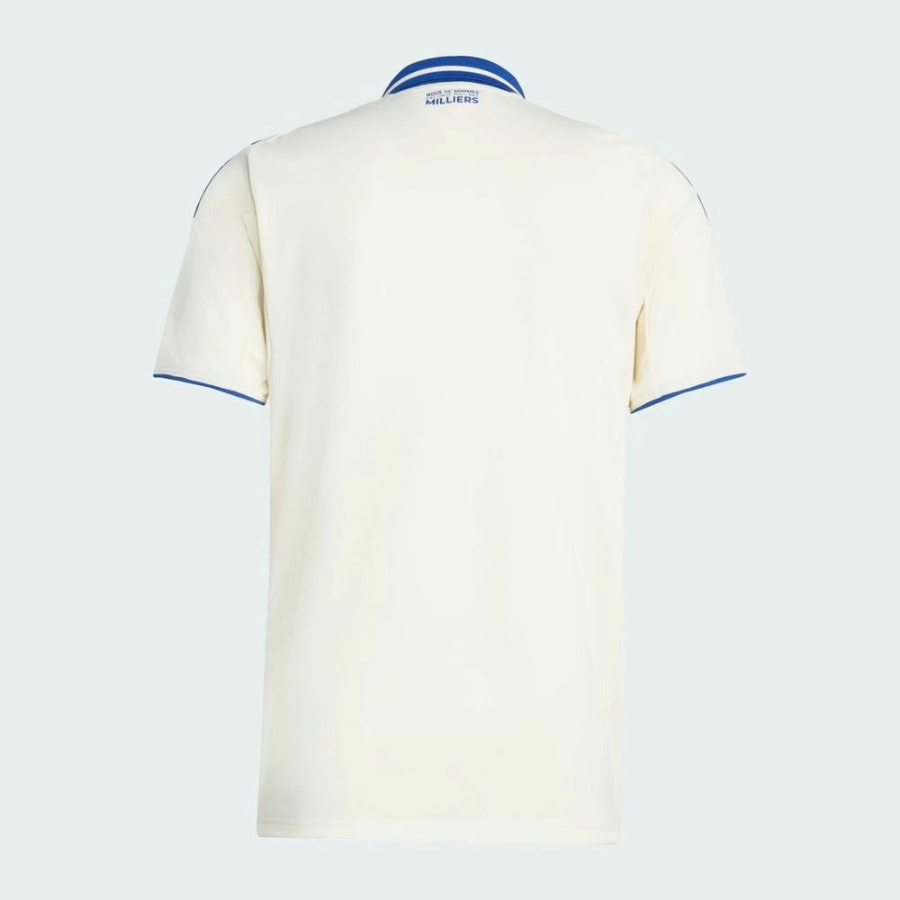 Camisola RC Strasbourg 2025-26 Alternativa Branca Versão Adepto