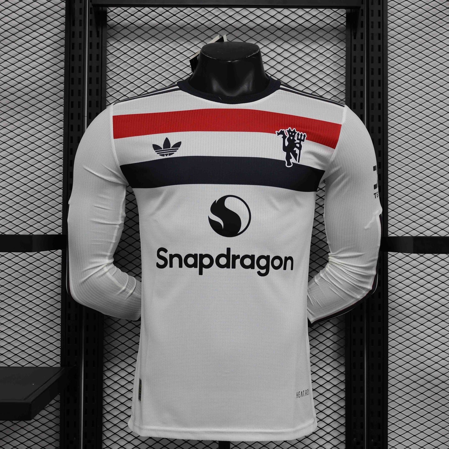 Camisola Manga Comprida M-United 2024-25 Alternativa Branca Versão Jogador