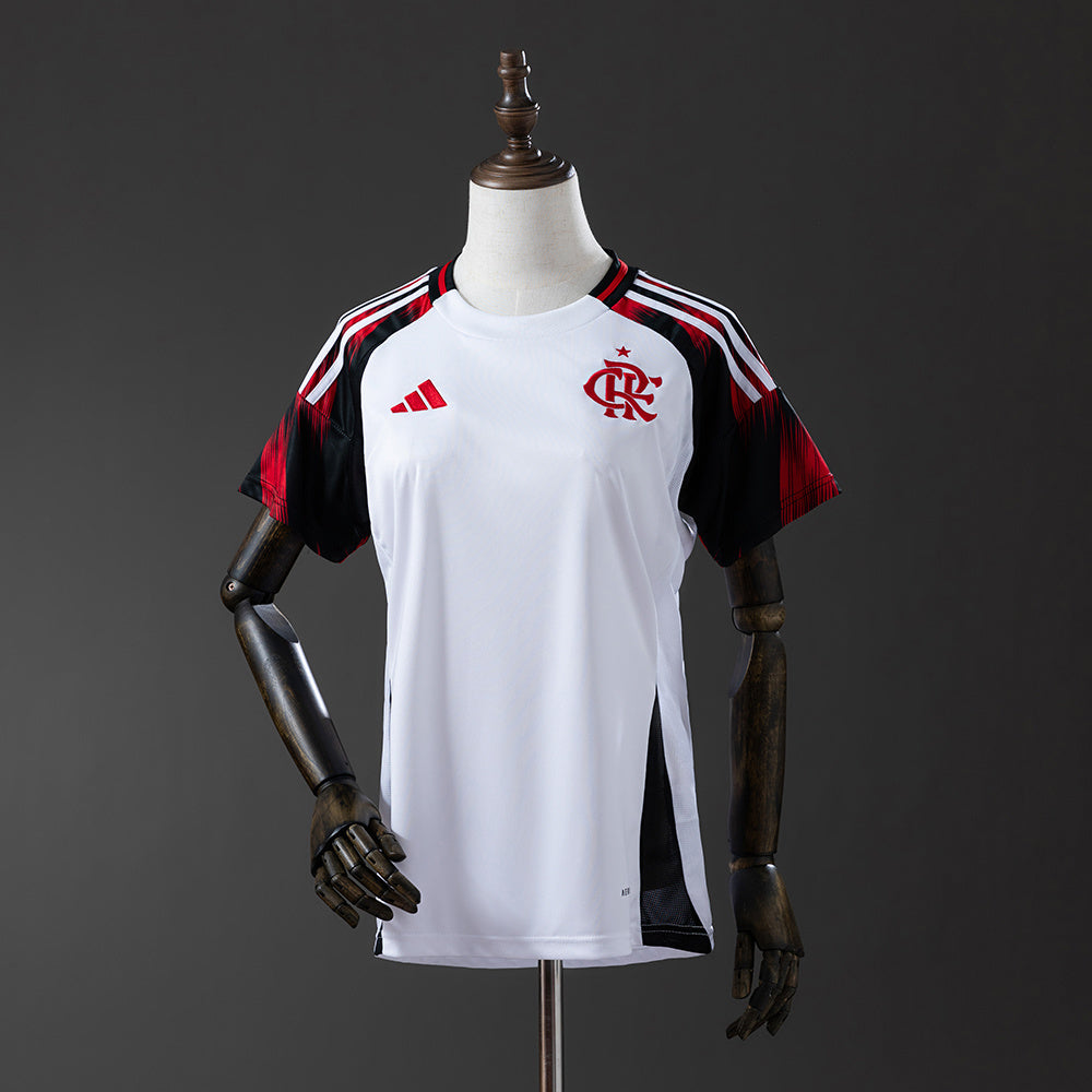 Camisola Flamengo 2025-26 Alternativa Branca Versão Mulher