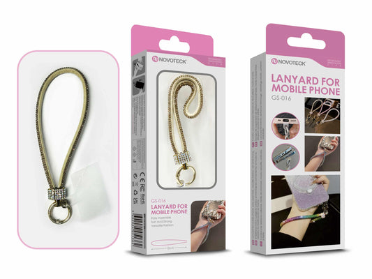 Cordão Fashion Universal para Telemóvel GS-016 AMARELO (Entrega Imediata)