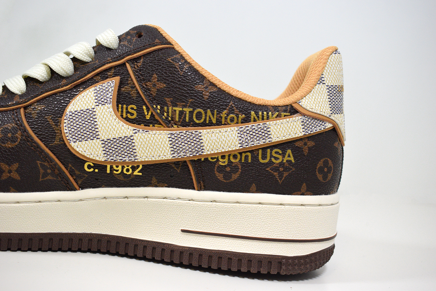 Nike Air Force 1 x Louis Vuitton Brown (Entrega Imediata)